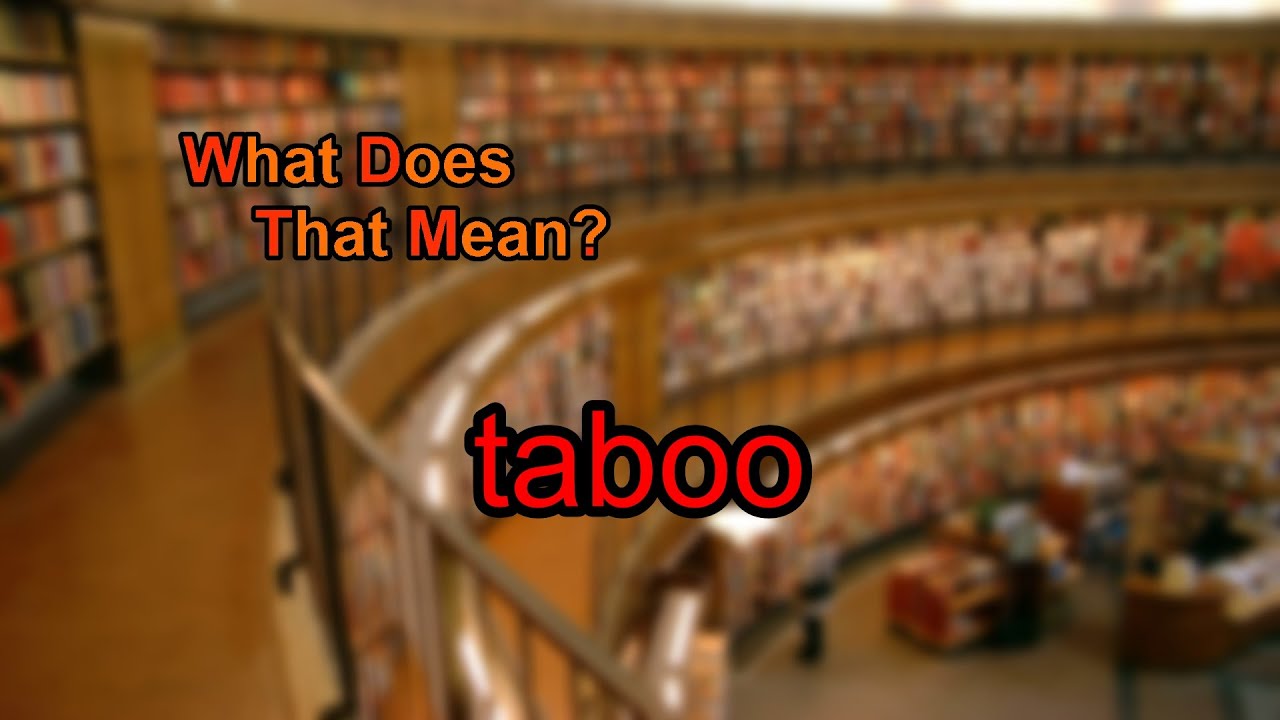 what does taboo mean